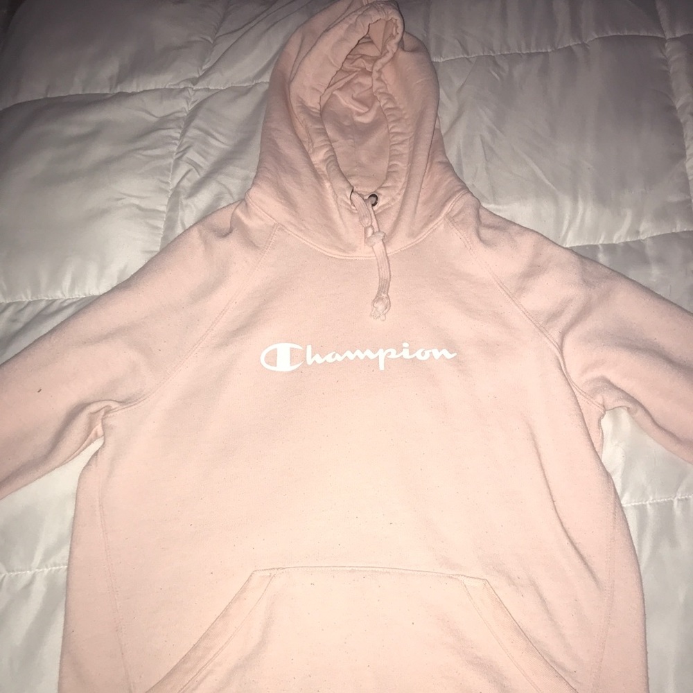 pink champion sweatshirt